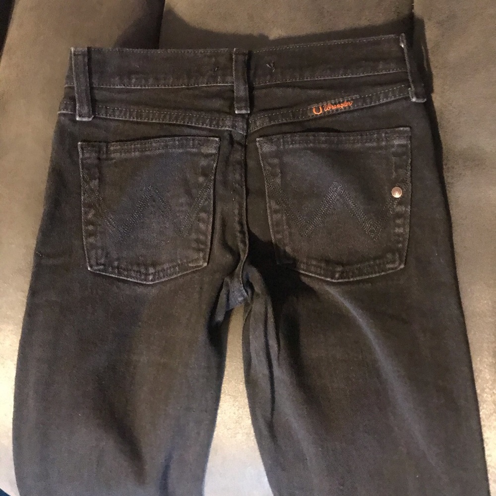 Girls Wrangler Q-baby black jeans
